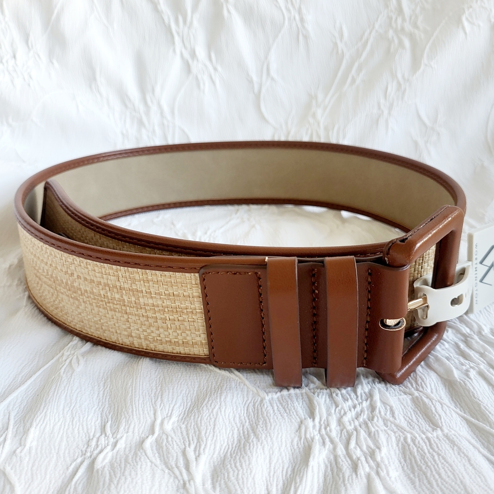 Brown and Tan Women's Belt